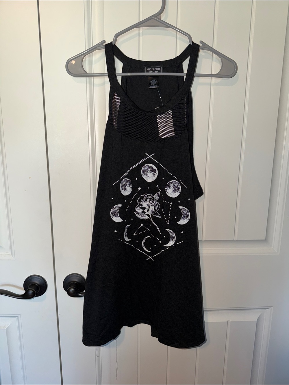 Black Moon Phase Graphic Tank Top Plus Size